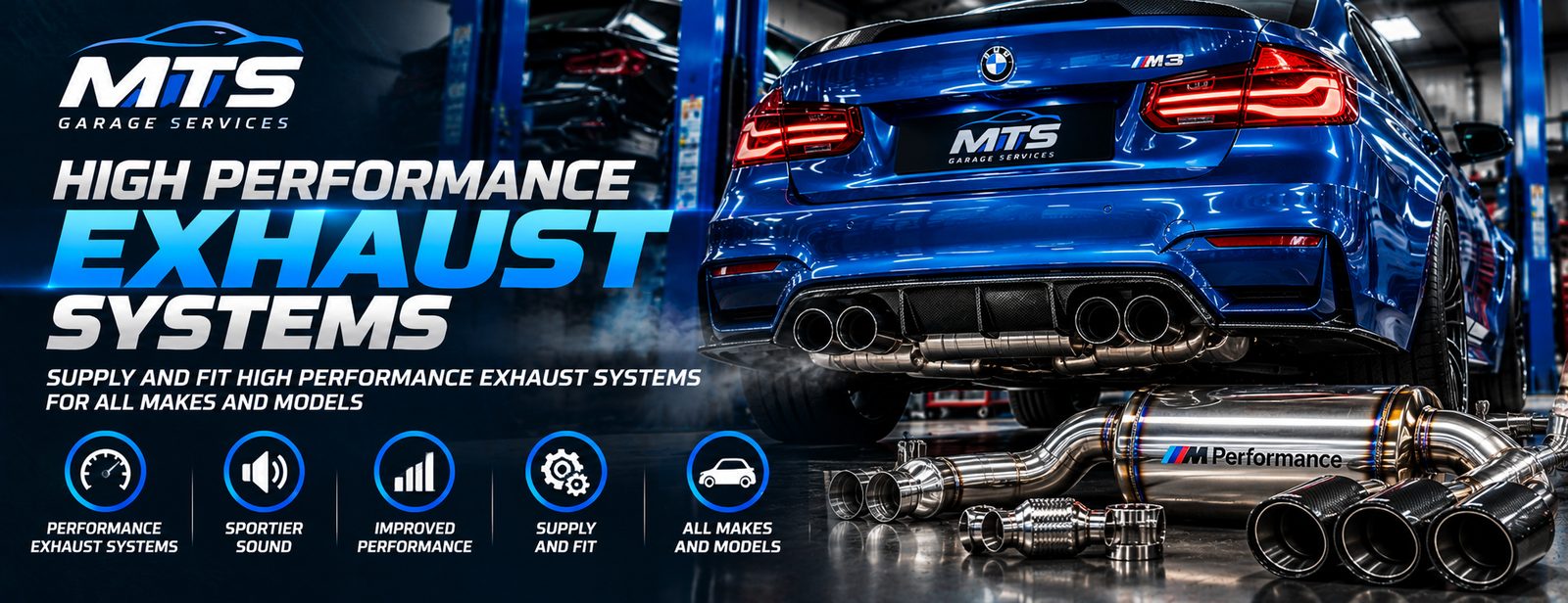 High Performance Exhaust Systems at MTS Garage Services, Hayes